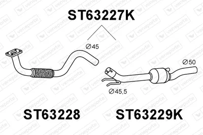 Catalytic Converter Seat CORDOBA · Seat IBIZA II · Seat INCA
