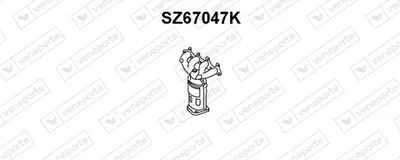 Manifold Catalytic Converter Suzuki IGNIS I