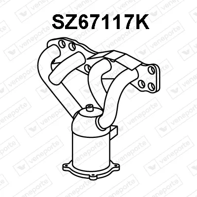 Manifold Catalytic Converter Fiat SEDICI · Suzuki LIANA · Suzuki SWIFT III