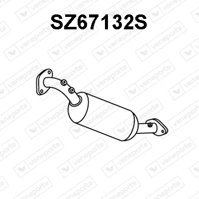 Soot/Particulate Filter, exhaust system Suzuki GRAND VITARA II