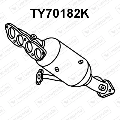 Manifold Catalytic Converter Toyota YARIS · Toyota YARIS Hatchback Van
