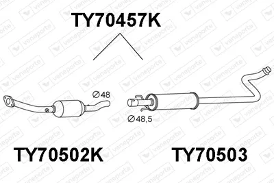 Catalytic Converter Toyota YARIS VERSO