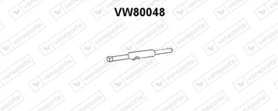 Front Muffler Vw DERBY · Vw POLO Coupe