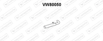 Rear Muffler Vw TRANSPORTER T2 Van