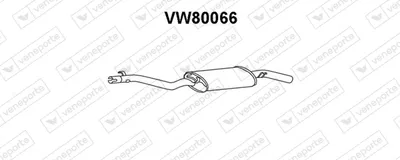 Rear Muffler Vw GOLF II