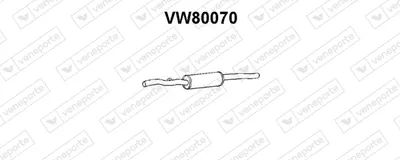 Front Muffler Vw JETTA I · Vw SCIROCCO · Vw GOLF I