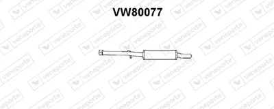 Front Muffler Vw JETTA I · Vw SCIROCCO · Vw GOLF I Cabriolet