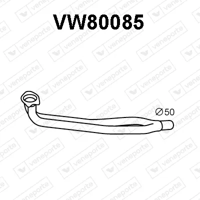 Exhaust Pipe Vw GOLF II · Vw JETTA II