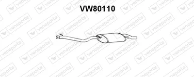 Rear Muffler Vw GOLF II