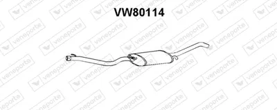 Rear Muffler Vw JETTA II
