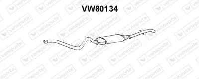 Rear Muffler Vw JETTA I