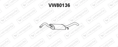 Rear Muffler Vw JETTA II