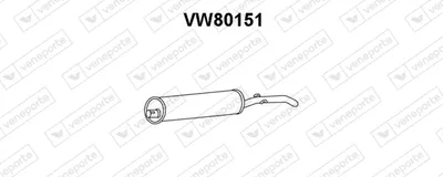 Rear Muffler Vw JETTA I