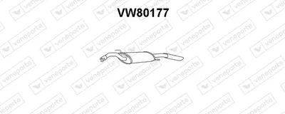 Rear Muffler Vw PASSAT B3/B4 · Vw PASSAT B3/B4 Variant