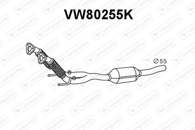 Catalytic Converter Vw TOURAN · Vw GOLF V · Vw GOLF PLUS V