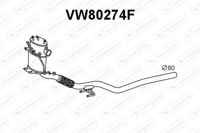 Soot/Particulate Filter, exhaust system Audi Q3 · Vw TIGUAN