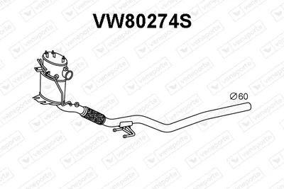 Soot/Particulate Filter, exhaust system Audi Q3 · Vw TIGUAN