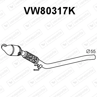 Catalytic Converter Vw TOURAN · Vw JETTA III