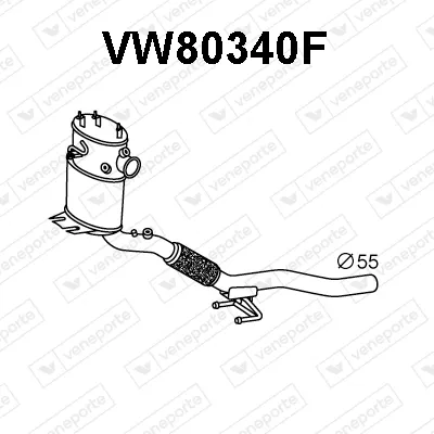 Soot/Particulate Filter, exhaust system Audi A3 · Audi A3 Sportback · Audi A3 Convertible