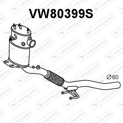Soot/Particulate Filter, exhaust system Audi A3 · Audi A3 Sportback · Seat ALTEA