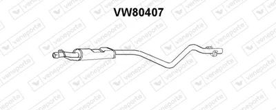 Front Muffler Vw JETTA I · Vw SCIROCCO · Vw GOLF I Cabriolet