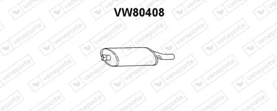 Rear Muffler Vw GOLF I Cabriolet · Vw GOLF I · Vw GOLF II