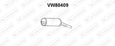 Rear Muffler Vw SCIROCCO · Vw GOLF I Cabriolet · Vw GOLF I