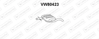 Front Muffler Vw GOLF III Variant