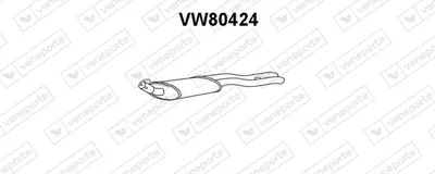 Rear Muffler Vw GOLF III Variant
