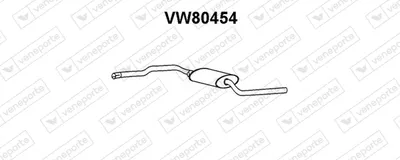 Front Muffler Vw TRANSPORTER T4 Bus · Vw TRANSPORTER T4 Van · Vw TRANSPORTER T4 Platform/Chassis (70E, 70L, 70M, 7DE, 7DL, 7D