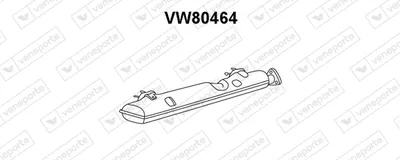 Rear Muffler Vw 412 Variant · Vw TRANSPORTER T2 Bus · Vw 411,412