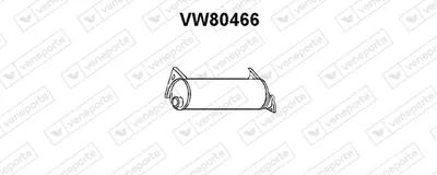 Centre Muffler Vw TRANSPORTER T3 Bus