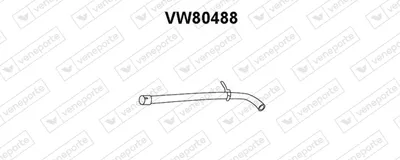VENEPORTE VW80488 exhaust pipe