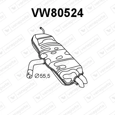 Rear Muffler Vw TOURAN · Vw TOURAN VAN