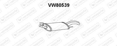 Rear Muffler Vw GOLF III
