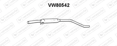 Centre Muffler Vw DERBY · Vw POLO · Vw POLO II