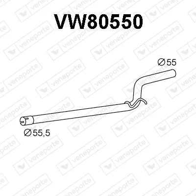 Exhaust Pipe Vw CADDY III Box Body/MPV · Vw CADDY III MPV · Vw CADDY IV MPV