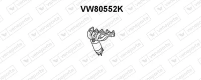 Manifold Catalytic Converter Vw CADDY III Box Body/MPV · Vw CADDY III MPV
