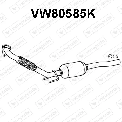 Catalytic Converter Seat CORDOBA · Skoda FABIA I · Vw POLO IV