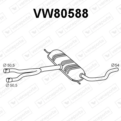Centre Muffler Vw PASSAT B5 · Vw PASSAT B5 Variant · Vw PASSAT B5.5