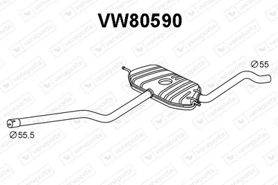 Centre Muffler Vw PASSAT B5 · Vw PASSAT B5 Variant · Vw PASSAT B5.5