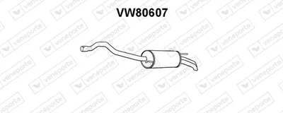 Rear Muffler Vw TRANSPORTER T4 Bus · Vw TRANSPORTER T4 Van · Vw TRANSPORTER T4 Platform/Chassis (70E, 70L, 70M, 7DE, 7DL, 7D