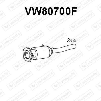 Soot/Particulate Filter, exhaust system Seat ALHAMBRA · Vw SHARAN