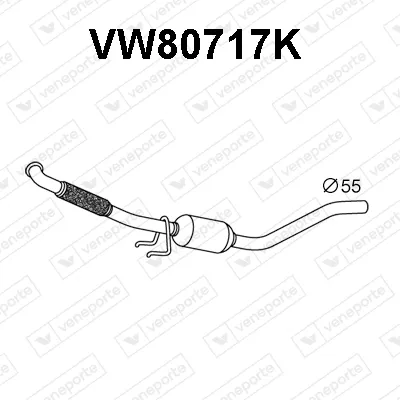 Catalytic Converter Vw TRANSPORTER T5 Platform/Chassis (7JD, 7JE, 7JL, 7JY, 7JZ, 7F · Vw TRANSPORTER T5 Van · Vw TRANSPORTER T5 Bus