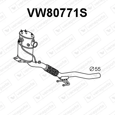 Soot/Particulate Filter, exhaust system Vw PASSAT B6 · Vw PASSAT B6 Variant · Vw PASSAT CC B6