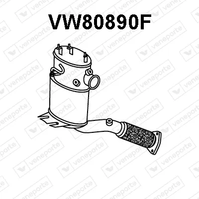 Soot/Particulate Filter, exhaust system Seat ALHAMBRA · Vw PASSAT CC B6 · Vw SHARAN