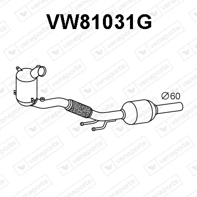 Soot/Particulate Filter, exhaust system Audi A3 Sportback · Seat LEON · Seat LEON Sportstourer