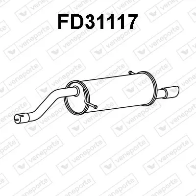 Rear Muffler Ford FIESTA VII · Ford FIESTA VII Van