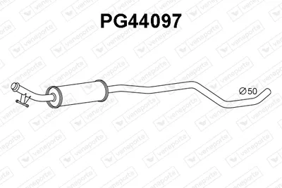 Centre Muffler Peugeot 308 II