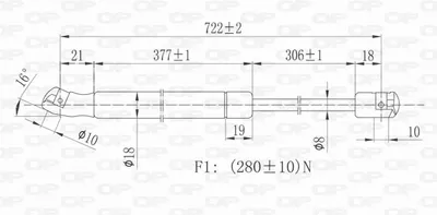 Gas Spring, bonnet Audi A6 C5 · Audi A6 C5 Avant · Audi ALLROAD C5